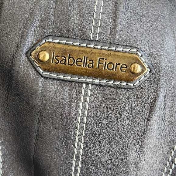 ISABELLA FIORE SUPER SOFT LEATHER HOBO BIG BAG - Picture 5 of 12